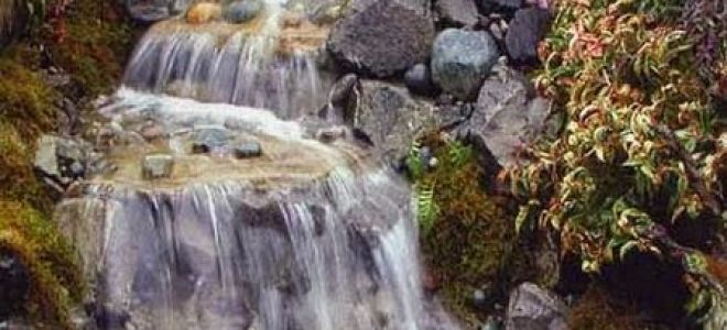 Как на даче сделать водопад своими руками