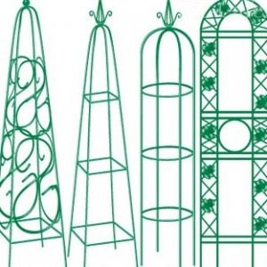 Какие бывают опоры для вьющихся растений, материал и способы изготовления